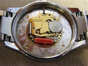 コーチ腕時計の修理をしました。【部品交換・電池交換】－時計修理