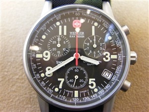 ウェンガー腕時計の修理をしました。【風防交換】－時計修理－修理日記 